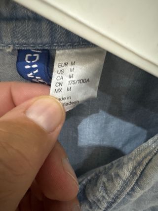Camicia jeans H&M Slim Fit