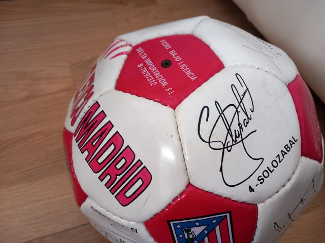 Balón Fútbol Atlético de Madrid 95/96 Firmado