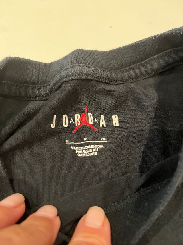 Camiseta Jordan Negra Logo Jumpman