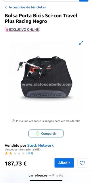 Custodia per bici da corsa Sci-con Travel Plus