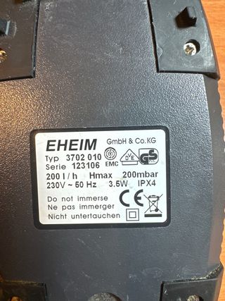 Eheim 200 Aireador Acuario