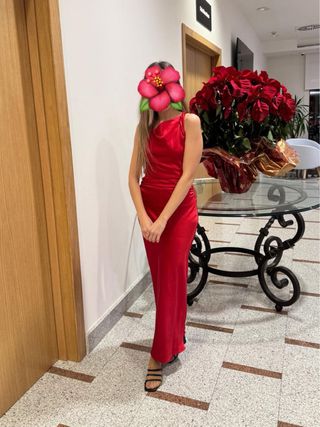 Vestido elegante Zara rojo