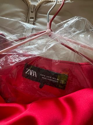 Vestido elegante Zara rojo