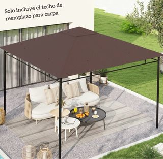Tetto di ricambio per gazebo marrone