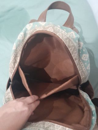 Mochila étnica para portátil, cabina avión