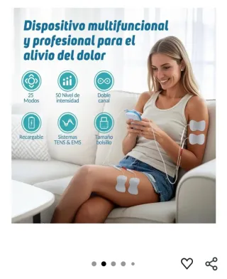 Electroestimulador TENS EMS Auxoliev 10 Electrodos