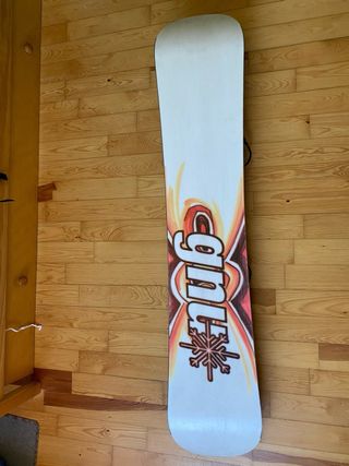 Tabla Snowboard 161x27cm con Fijaciones