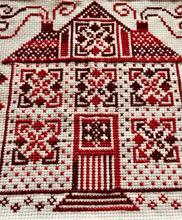 Bordados Punto de Cruz: Casas