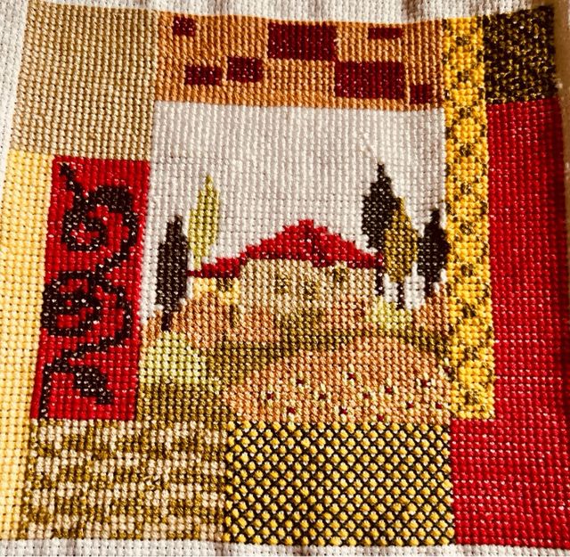 Bordados Punto de Cruz: Casas