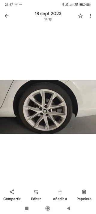Llantas Seat León FR MK3 18 y neumáticos 41.000 km