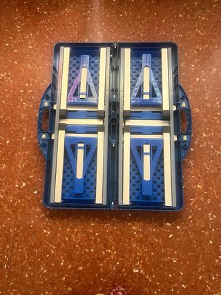 Mesa Picnic Plegable 4 Sillas Azul