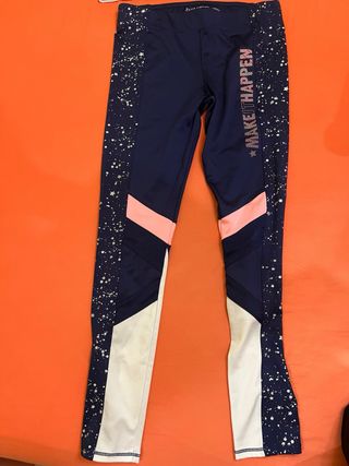Conjunto gimnasia niña Zara azul y rosa