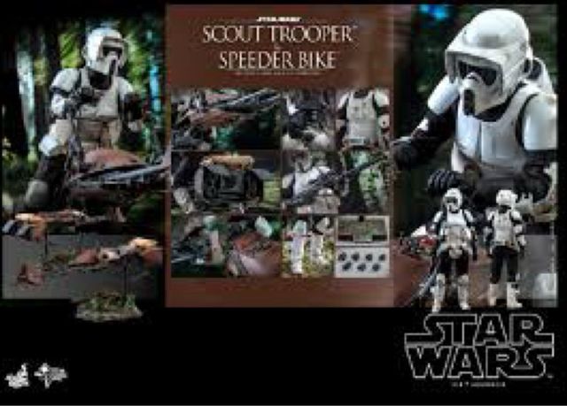 Figura Hot Toys Scout Trooper & Speeder Bike