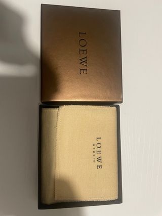 Billetera Loewe Negra Piel