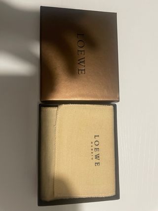 Billetera Loewe Negra Piel