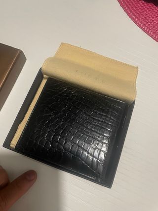 Billetera Loewe Negra Piel