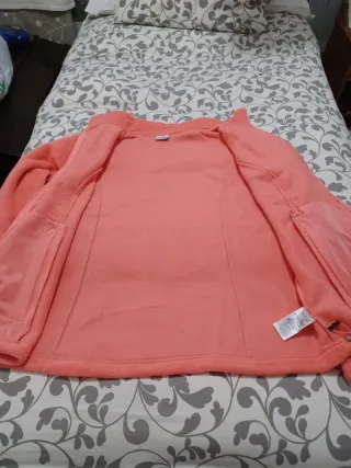 Chaqueta Polar Columbia Naranja Talla XXL mujer 