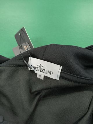 Felpa Stone Island Nera Zip Uomo