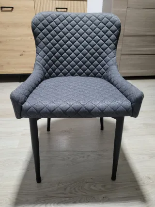 Juego de 6 sillas de comedor tapizadas