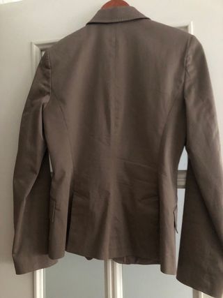 Chaqueta Zara Talla 38 Verde Oscuro