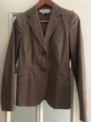 Chaqueta Zara Talla 38 Verde Oscuro