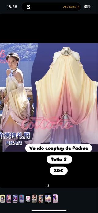 Cosplay Padme Talla S