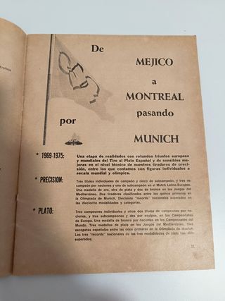 Revista de tiro antigua de la muerte de Franco
