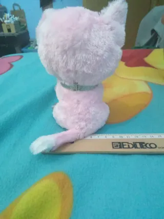 Peluche Gatto Rosa Morbido