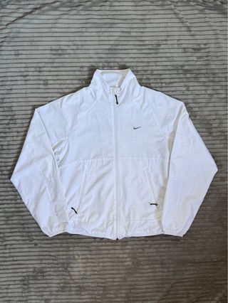 Chaqueta con cremallera Nike Blanca Vintage