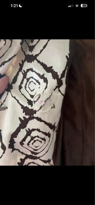 Gabardina ANANY Rombos Beige y Marrón