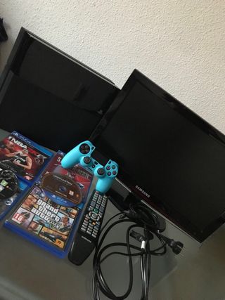 PS4+ 2mandos+juegos y TV!