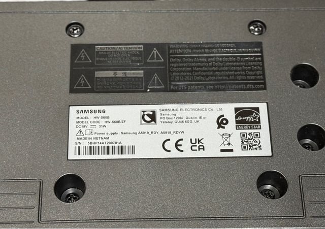 Barra de Sonido Samsung HW-S60B/ZF Dolby Atmos