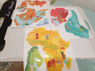 Mural del mundo imantado