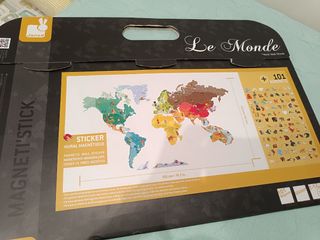 Mural del mundo imantado