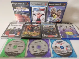 Playstation 2 con 2 Mandos y 10 Juegos