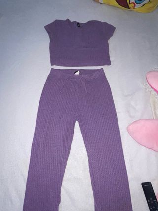 Conjunto mujer morado