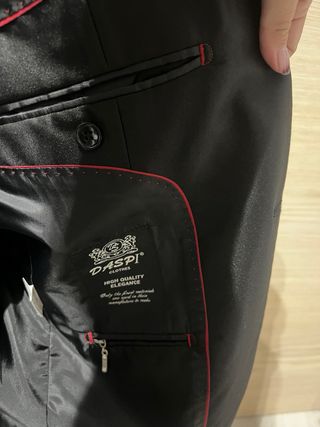 Traje negro completo hombre con chaleco
