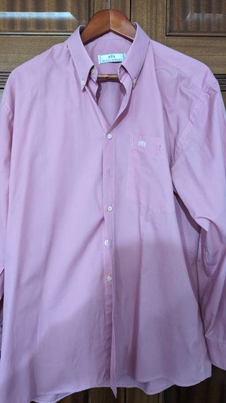 Camisa manga larga Sir Glen William's rosa