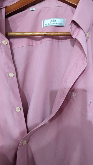 Camisa manga larga Sir Glen William's rosa