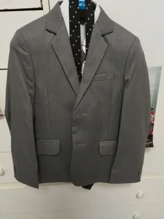 Traje de chaqueta gris