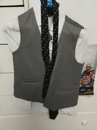 Traje de chaqueta gris