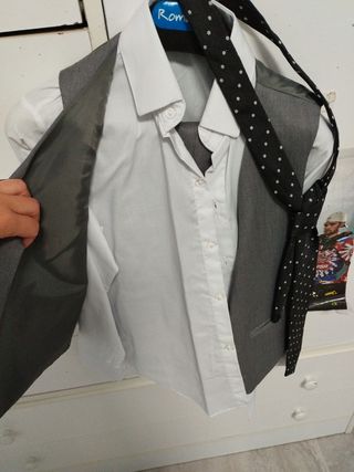 Traje de chaqueta gris