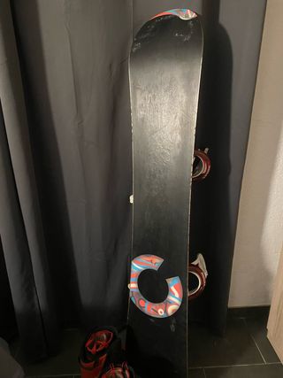 Tabla Snowboard Completa con Fijaciones