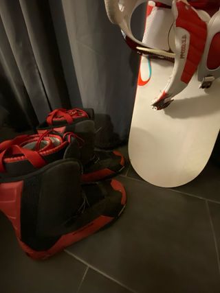 Tabla Snowboard Completa con Fijaciones