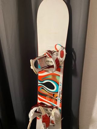 Tabla Snowboard Completa con Fijaciones