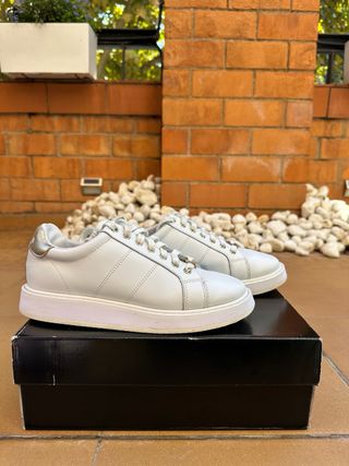 Zapatillas Polo Ralph Lauren Piel Blancas Talla 38