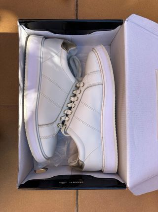 Zapatillas Polo Ralph Lauren Piel Blancas Talla 38