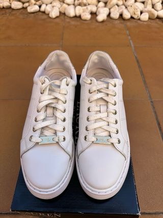 Zapatillas Polo Ralph Lauren Piel Blancas Talla 38