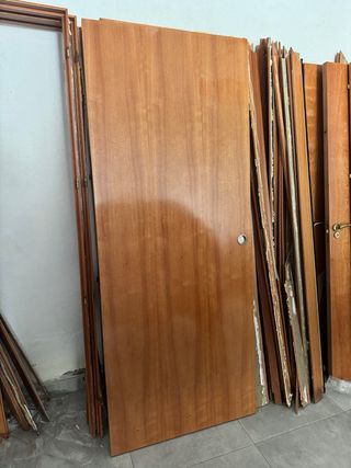 Puertas de interior de madera con cristal