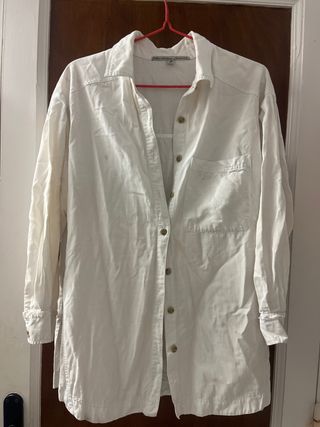Camisa Larga Blanca Americanino Vintage Talla L